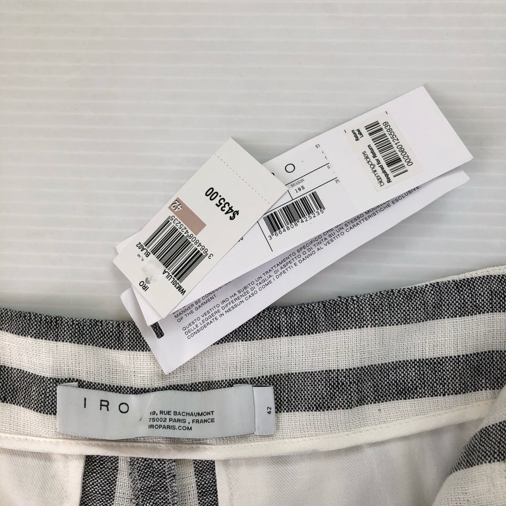 IRO NWT Lular High Waist Linen Shorts, 10 (42) - Picture 4 of 13